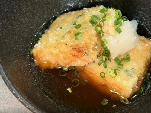 手作り島とうふ納豆の揚げ出し