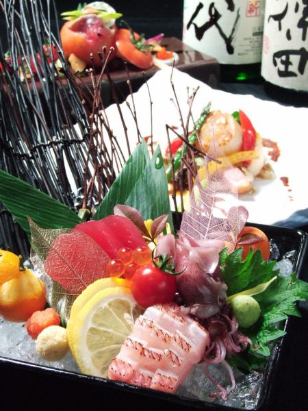 Assorted sashimi (3 types, 5 types, 7 types)