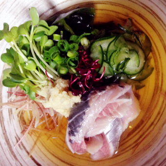 Pickled horse mackerel and ginger