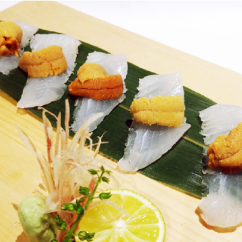 Flat sea urchin roll