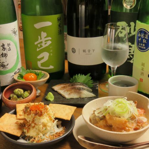 酒屋考案のお酒に合う料理多数あり◎