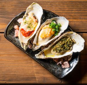 Grilled oyster 3 piece set