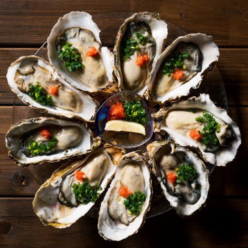Best Selection! Assorted Raw Oysters 9 Pieces