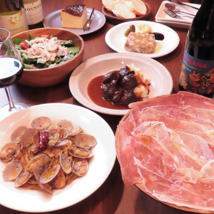 120分飲み放題付き【全6品4,500円(税込)コース】