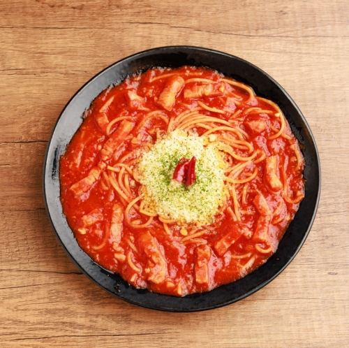 にんにく唐辛子トマトソースパルミジャーノ