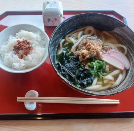 肉うどんセット/そばセット