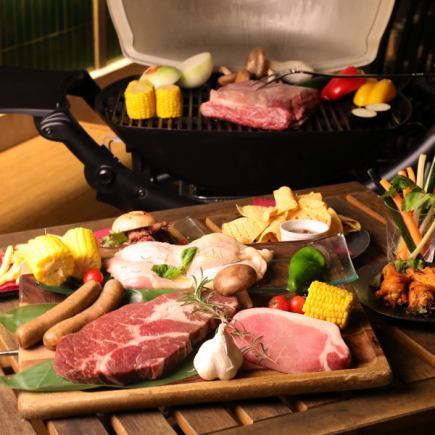A1.プライベートBBQコース《２時間飲み放題付》5100円→4800円(クーポン価格)