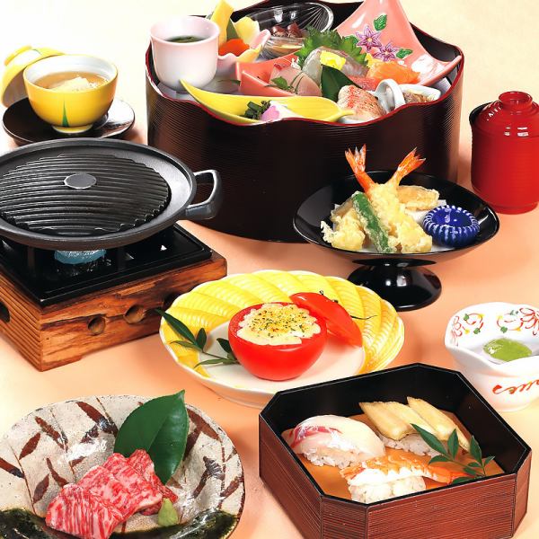 [期间限定套餐] 季节性特别套餐3,700日元（含税）～5,200日元（含税）。