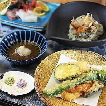 【店主おススメ】旬を味わう季節の天ぷらコース