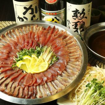 All-you-can-drink [Straw-grilled bonito & bonito shabu-shabu course] 5,000 yen (discounts/extensions available when using weekday coupons♪)