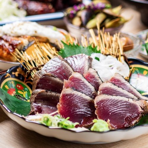 《2時間飲み放題付》燻製三種×藁焼き×釜飯迄◎藁焼き・釜飯満足コース【全10品/4,000円】