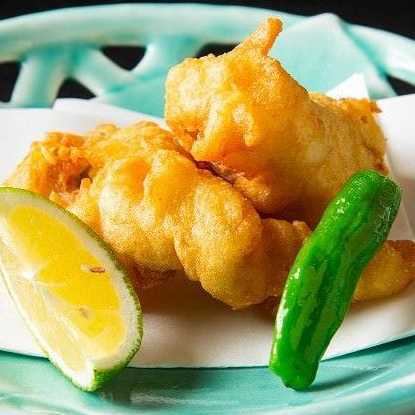 Deep-fried tiger puffer fish