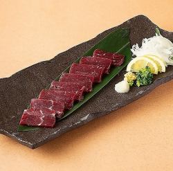 Whale lean sashimi