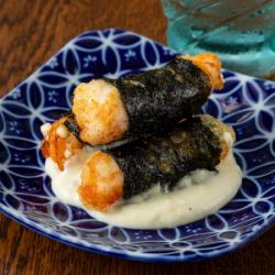 【エントリーNo.6】海老のクリームチーズ巻き揚げ