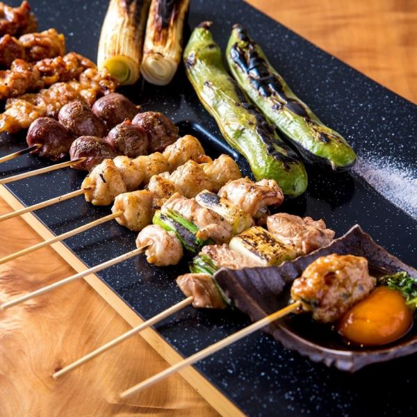 [Completely private room x authentic charcoal grill that sticks to the ingredients] The original texture and umami of chicken that can only be tasted because it is a genuine Kyo-Akaji chicken.