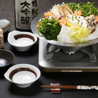 [For a welcome and farewell party♪] For regular customers★Chicken hotpot (single item) with a choice of 3 types of special soup stock