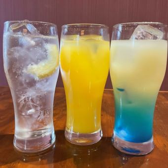 【単品飲み放題カクテルプラン】カクテル・生ビール・ウィスキーなど飲み放題2690円(税込)