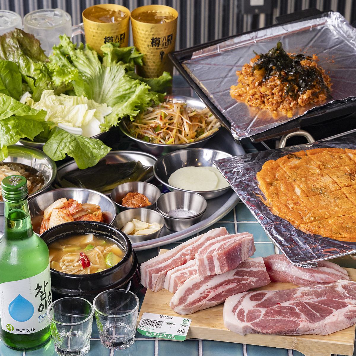 韓国から輸入した食材を使用した本場の韓国料理が食べられる！