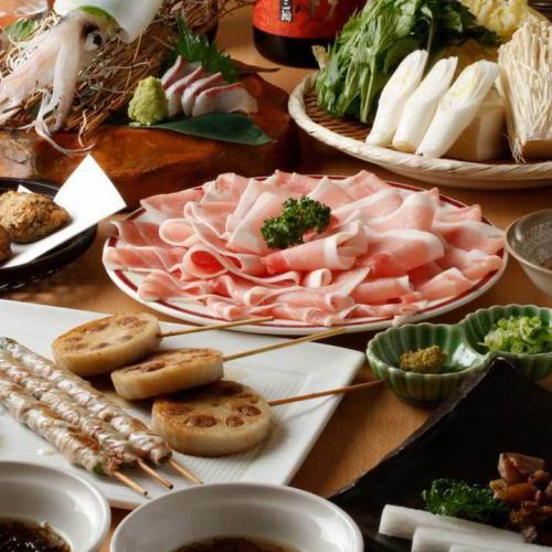 【맡김 꼬치 & 피리에서 냄비 코스】 총 5 종 3000 엔 ~
