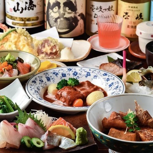 ≪Recommended for banquet≫ All 10 dishes Kaiseki course 3,700 yen (tax included) * 120 minutes all-you-can-drink + 1,500 yen (tax included) can be attached!