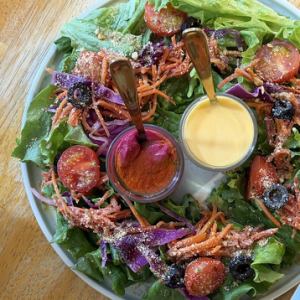 ビーツとオランデーズドレッシングの３色サラダ