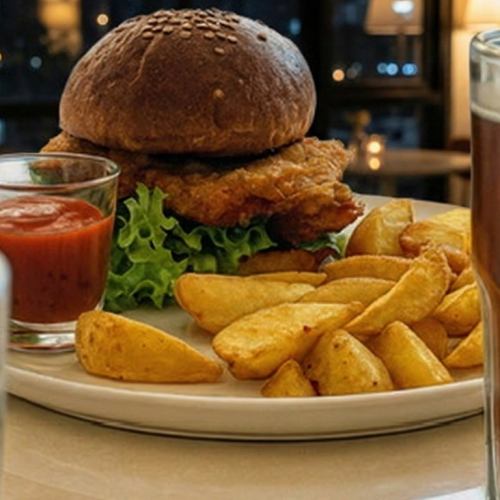 ケイジャンフライドチキンバーガー