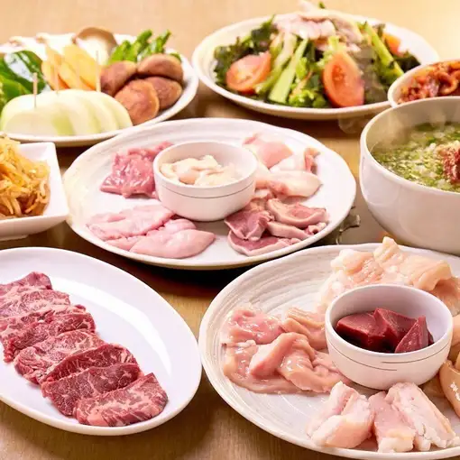 2時間飲み放題付(ビール無し) ホルモン堪能宴会コース　全品８品6000円(税込)　ご宴会・女子会に