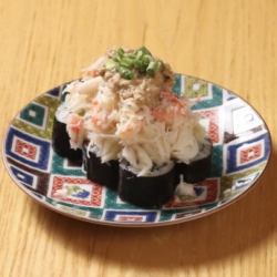 红雪蟹蟹味噌卷