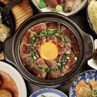 【桜花-おうか-】ゆったり豪華に全13品！《3h飲放題付き》大人気『和牛ヒレの炙り土鍋飯』コース