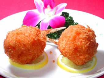 Deep-fried crab meat (1 piece)