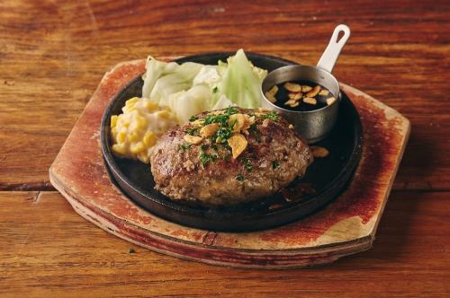 Beef 100 % 숯불 구운 마늘 간장 햄버거 (450g)