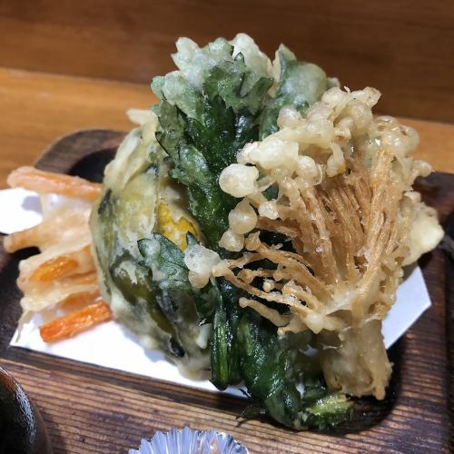 天ぷらの食べ応え。