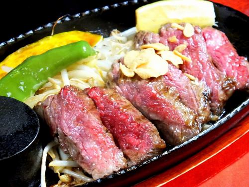One of the popular menu items: "Teppanyaki Beef Steak"