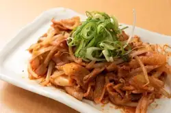 Fried pig kimchi