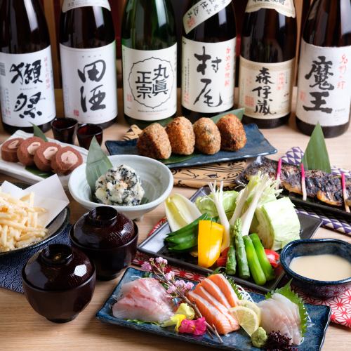 We also have a wide selection of local sake from around the country and popular brands of sake!