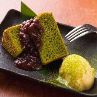 宇治抹茶のシフォンケーキ