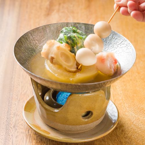 扉付き個室で味わう絶品おでんと和食