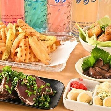 サク飲みに最適なおつまみメニューも複数ご用意！