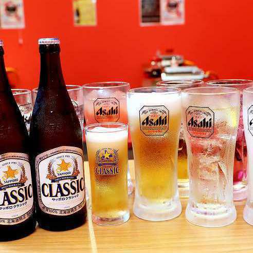 注文率90%以上！！お手頃価格の90分飲み放題1480円（ビール別）