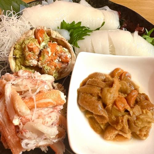 Assortment of local seafood