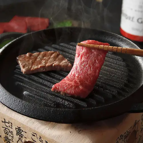 黒毛和牛の鉄板焼き