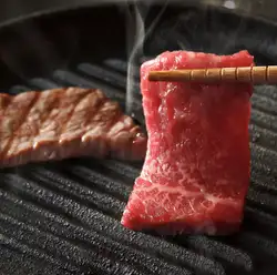 黒毛和牛の鉄板焼き