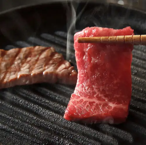 黒毛和牛の鉄板焼き