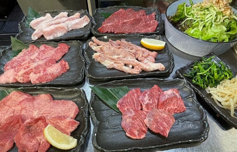 [2H all-you-can-drink included] Tongue, skirt steak, short ribs, etc.. 11 reasonably priced courses that will fill you up for 6,050 yen (tax included)★