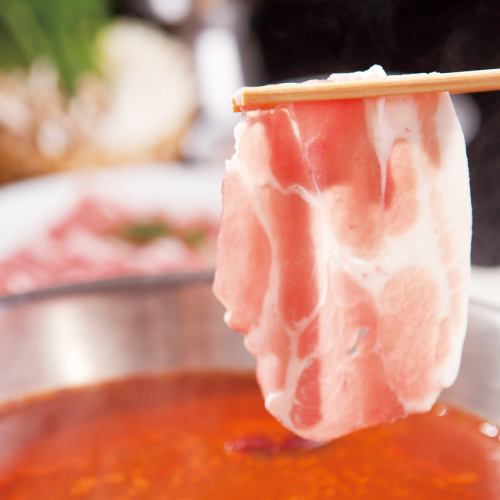 豚・鶏そばつゆしゃぶしゃぶ食べ飲み放題(ソフトドリンク)　90分　L.O60分