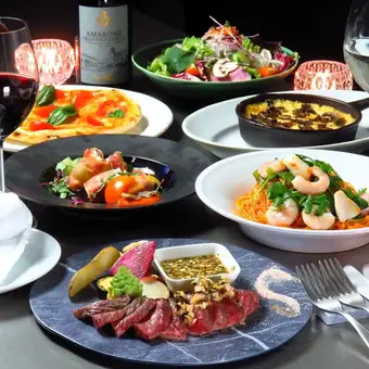 4．【歓送迎会に◎】山形産の旬の食材を使用した料理全6品＆120分飲み放題生ビール付き！