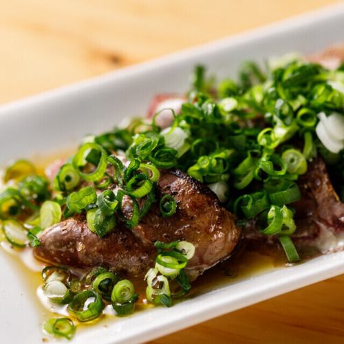 Extremely fresh grilled raw liver *cooked at low temperature