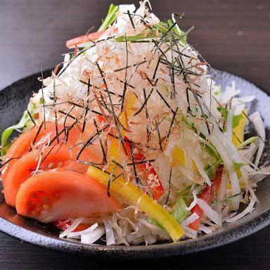 Pot-boiled whitebait and radish salad