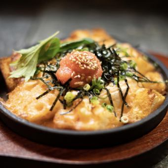 明太チーズの鉄板バケット焼き