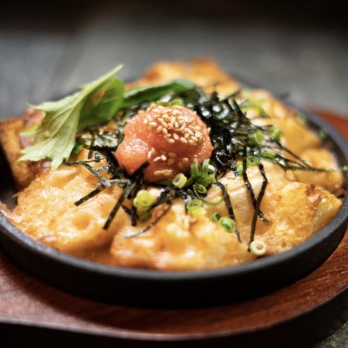 明太チーズの鉄板バケット焼き